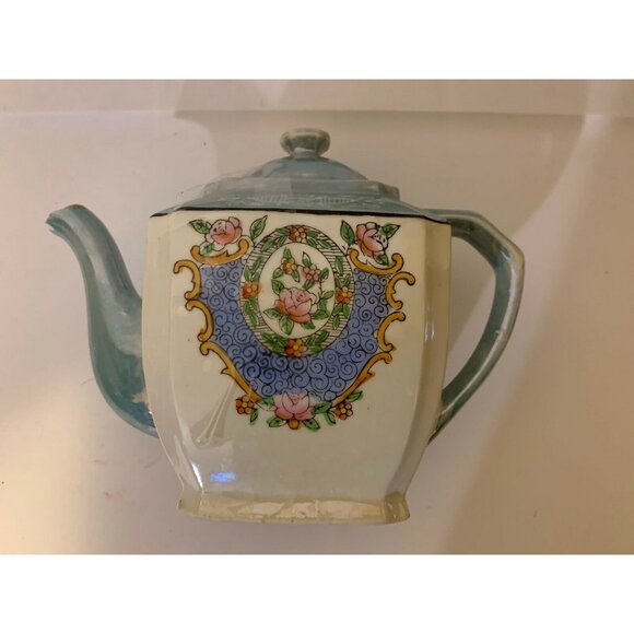 Vintage Fine China Sugar Bowl Made in Japan Rose Gold Flaw Chip On Spout - Picture 2 of 9